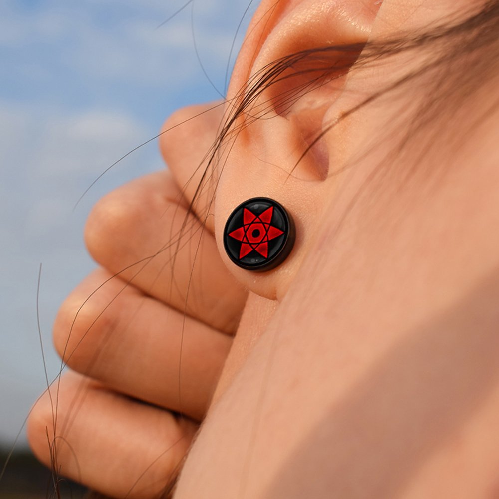 Men Accessories Earrings - Anime Uzumaki Naruto Earrings Accessories Uchiha
