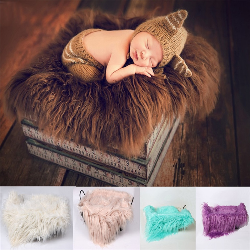 Men Accessories Photos - Newborn Photography Props Blanket Faux Fur