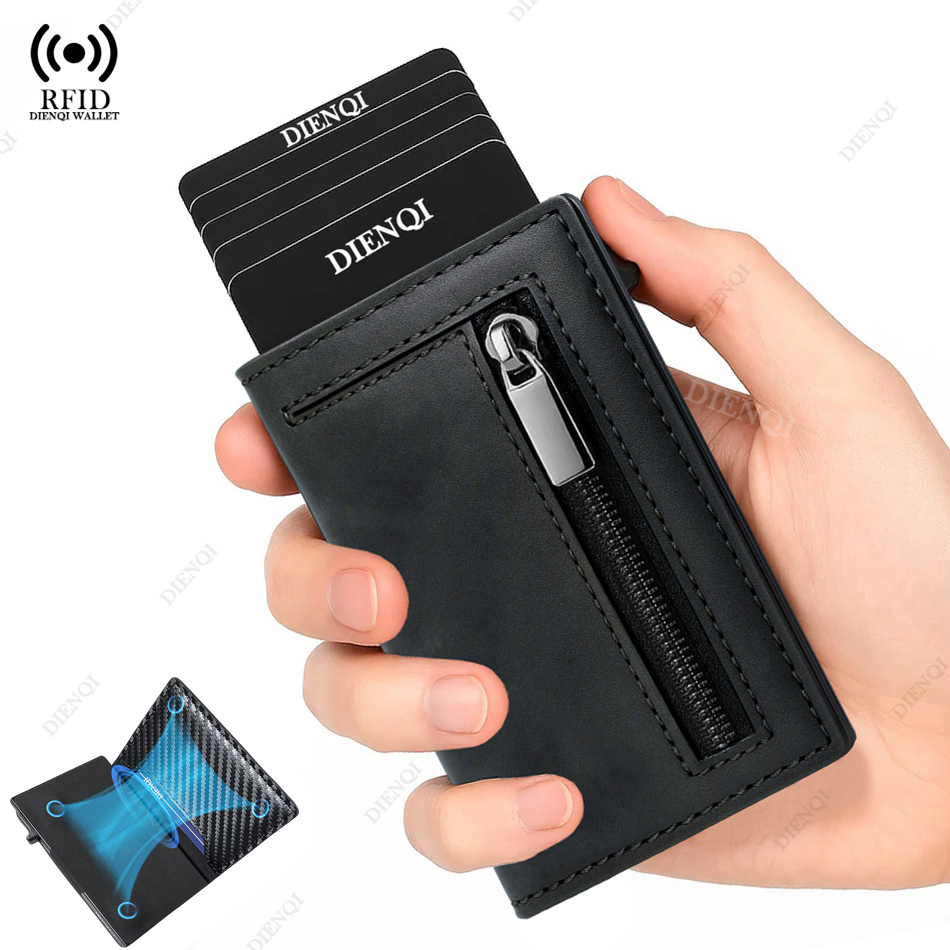 Card Case Minimalist - Magnetic Credit Card Holder Luxury Men