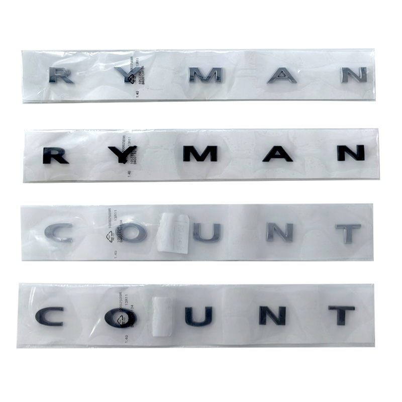 Men Accessories Logo - 3d ABS Chrome Black Country Man