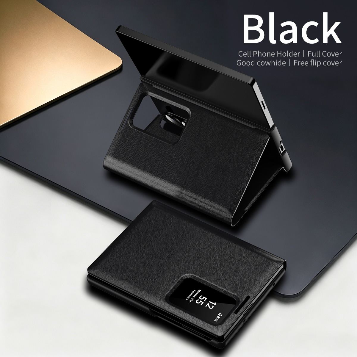 Bifold Leather Wallet - mart Card Insertion Leather Wallet Phone