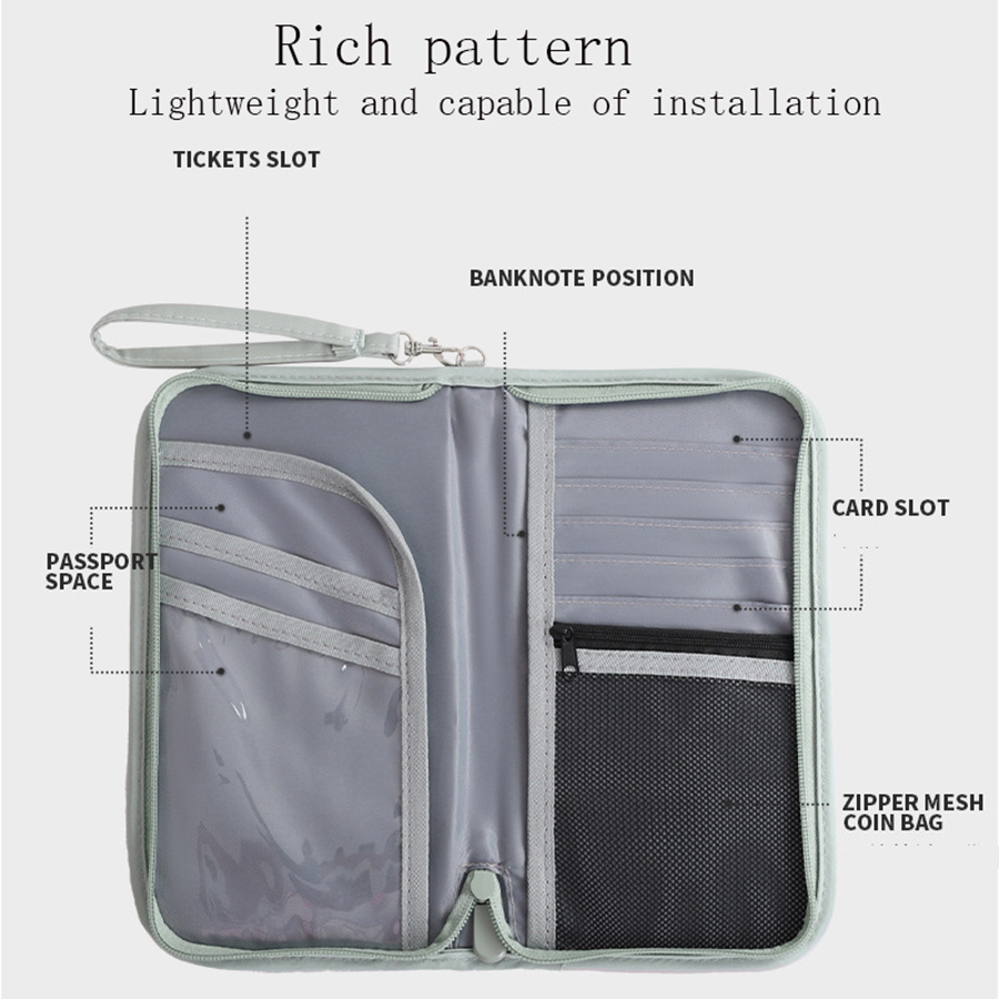 Card Case Minimalist - 1 Pcs Travel Wallet RFID Blocking