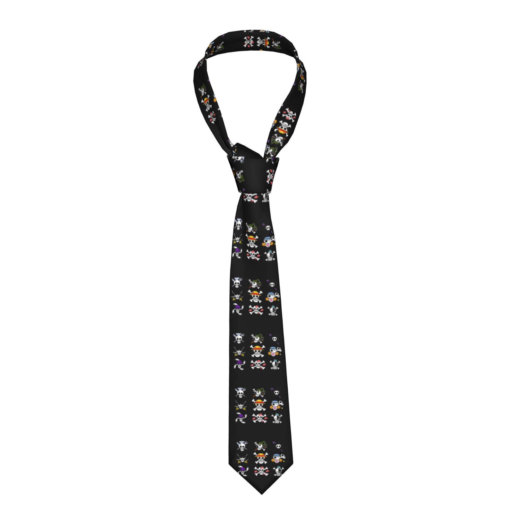 Men Accessories Logo - Necktie One Pirate Flag Logo Pieces