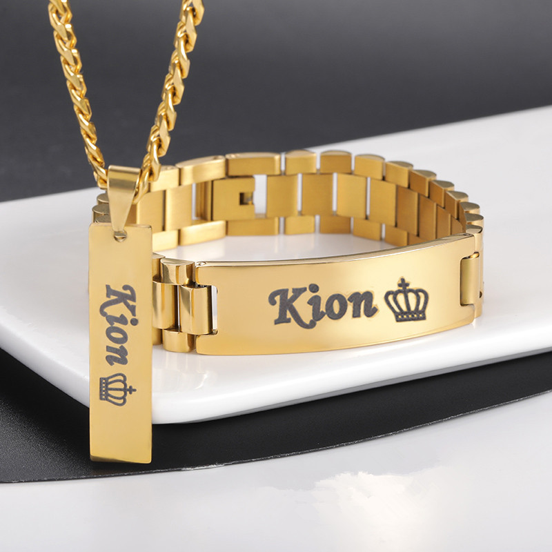 Men Accessories Wrist - Custom Men Name Necklace Big Bangle