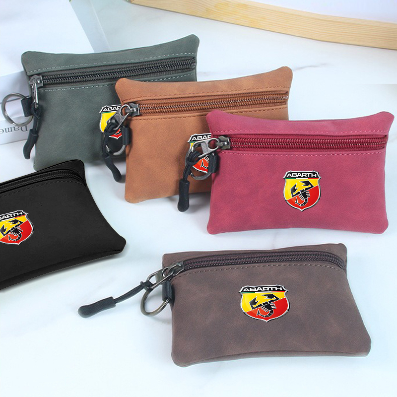Men Accessories Logo - Car Logo Suede Wallet Zipper Key