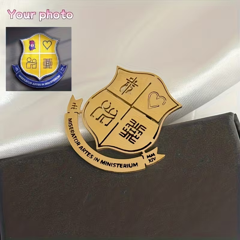 Custom Logo Brooch Simple Crea - Men Accessories Logo review and price