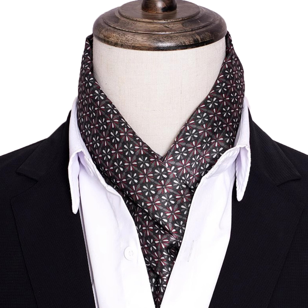 New Men's Stripe Silk Scarf Ho - Men Accessories For Neck review and price