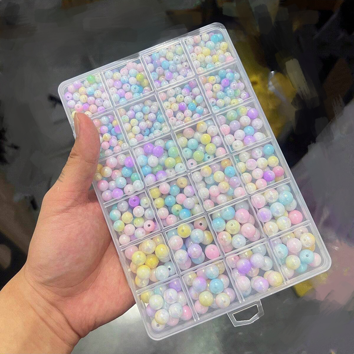 800pcs/24 grid set box 6mm/8mm - Men Accessories Earrings review and price