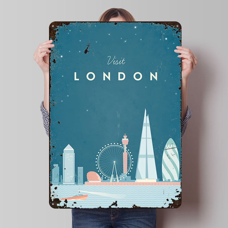 London Metal Poster Custom Wal - Men'S Accessories London review and price