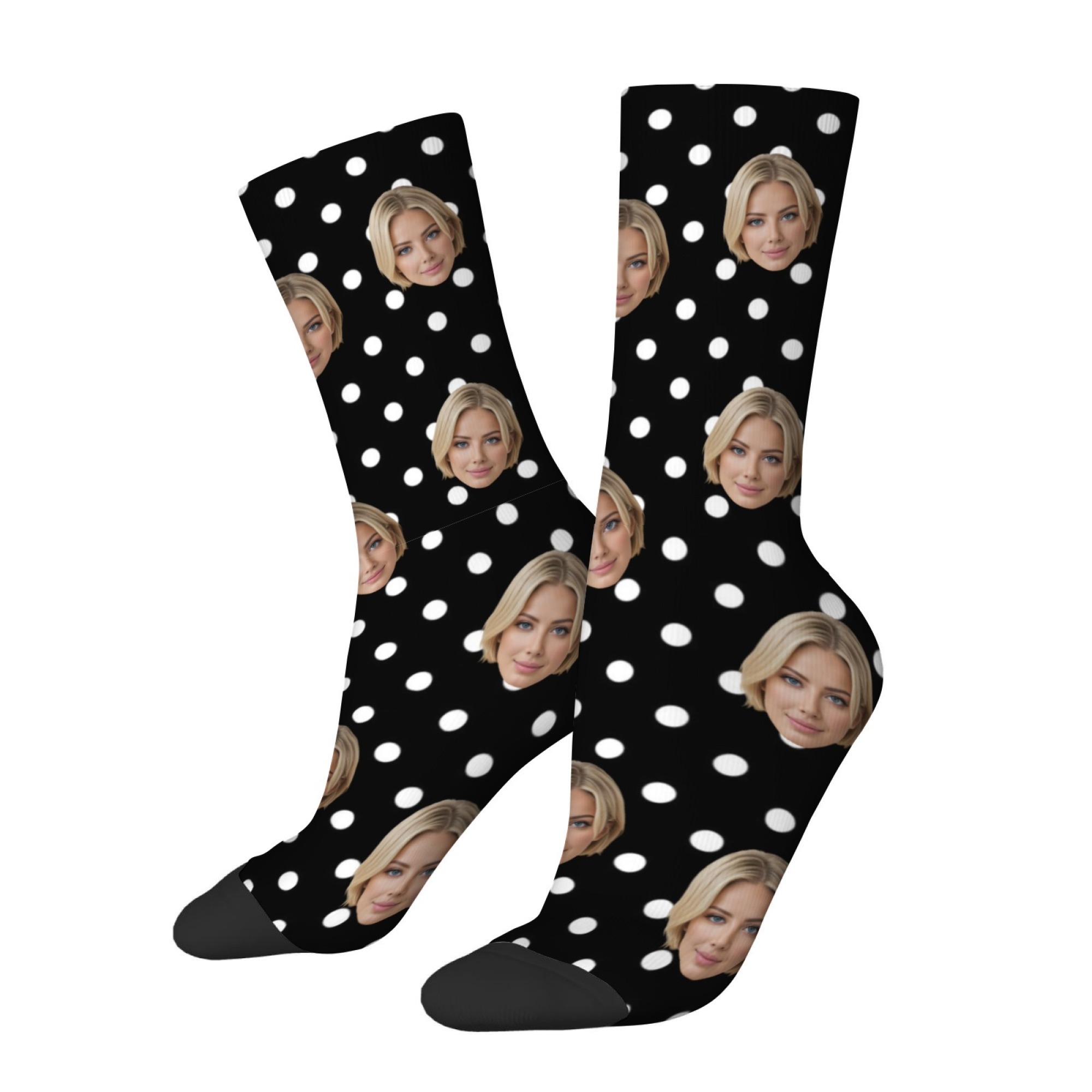 Custom Face Socks with Retro p - Men Accessories Photos review and price