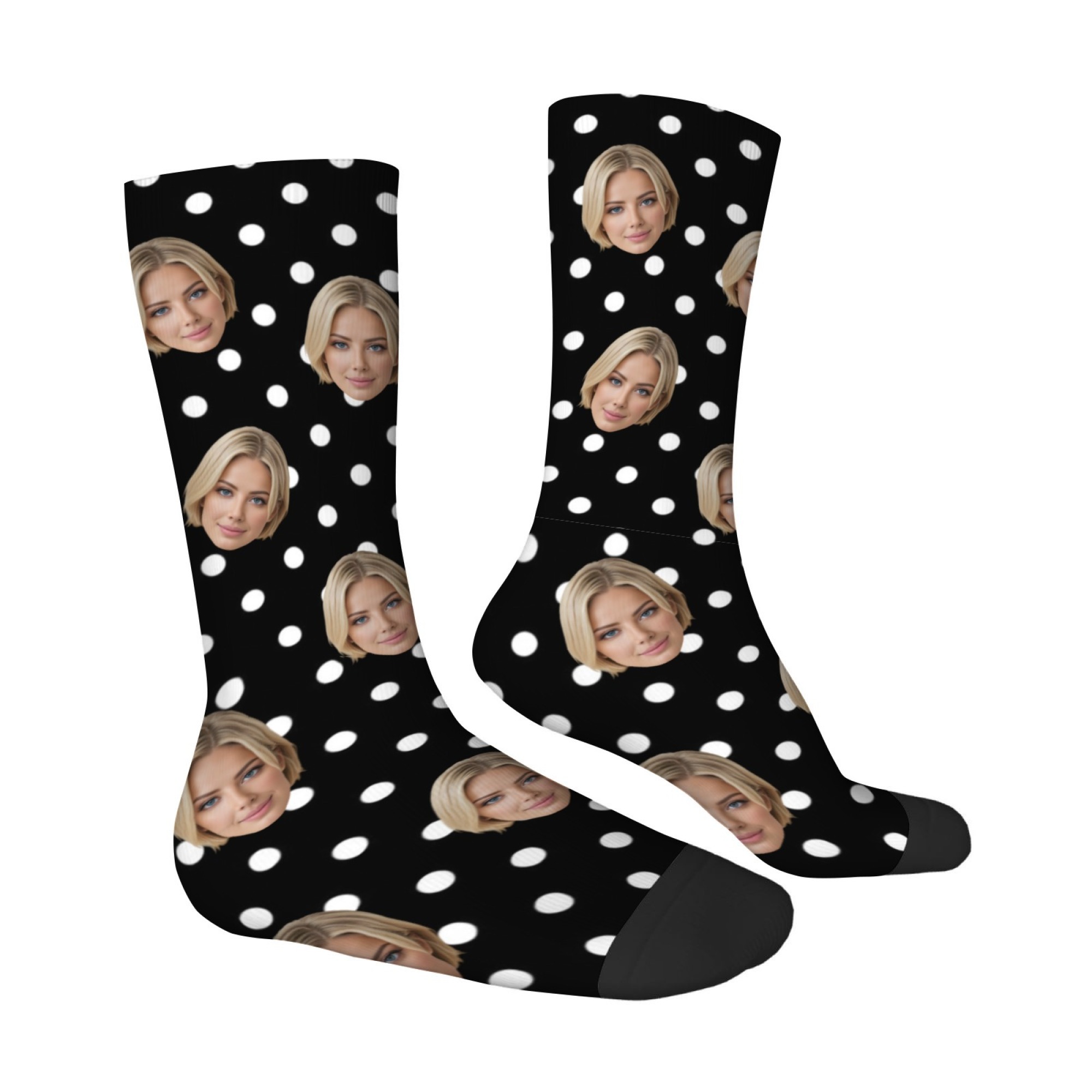 Custom Face Socks with Retro p - Men Accessories Photos review and price