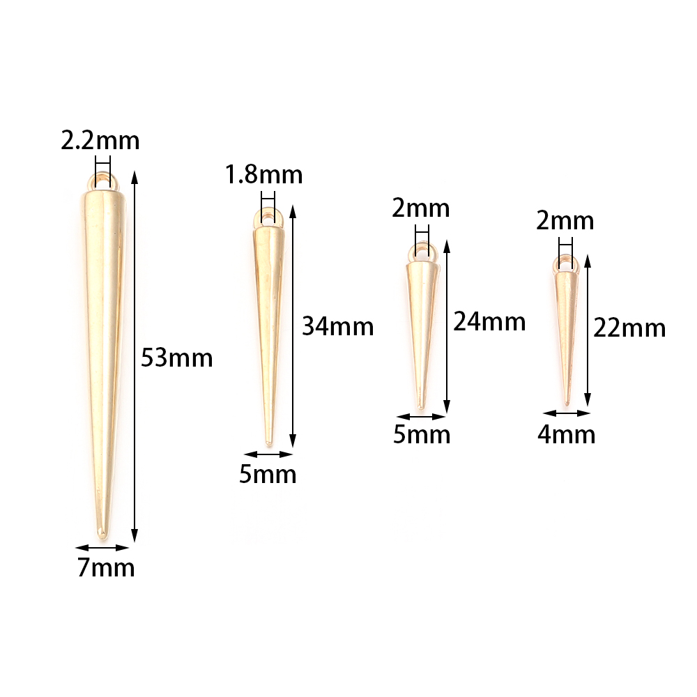 50-200pcs Cone Charms Pendants - Men Accessories Earrings review and price