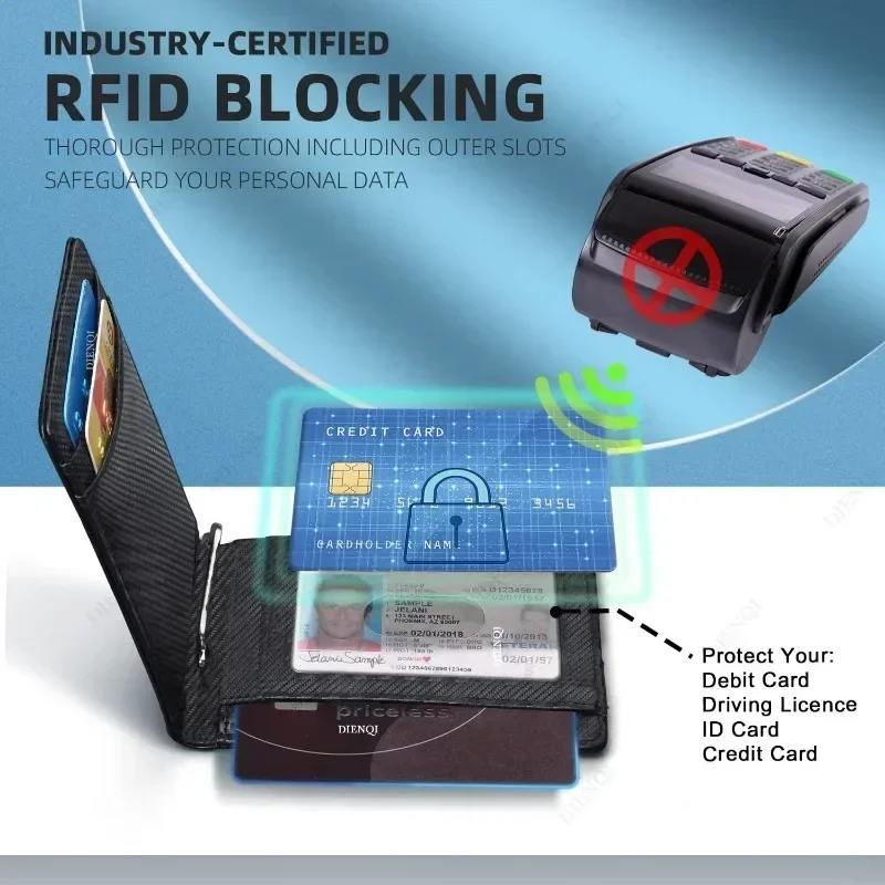 RFID Business Card Holder Men  - Money Clip Slim review and price