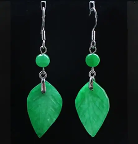 Customized Natural Green Jade  - Men Accessories Earrings review and price