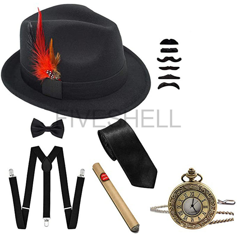 Mens 1920s Gatsby Gangster Cos - Men'S Accessories In The 1920S review and price