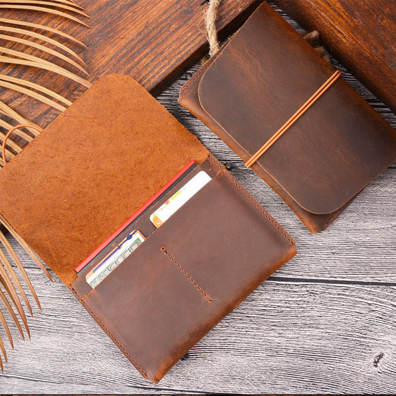 Handmade Top Layer Cowhide Lea - Bifold Leather Wallet review and price