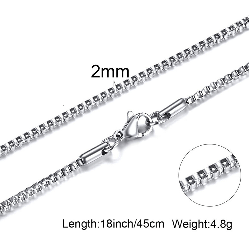 Mens Thin Box Chain Necklace,1 - Men Accessories Gift Box review and price