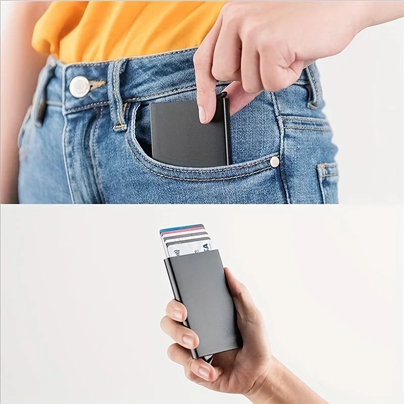 Smart Wallet Card Holder Metal - Card Case Minimalist review and price