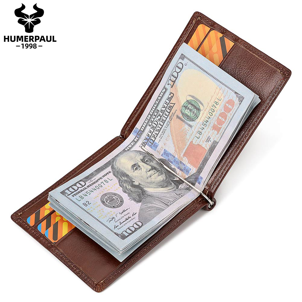 Genuine Leather Mens Slim Wall - Money Clip Slim review and price