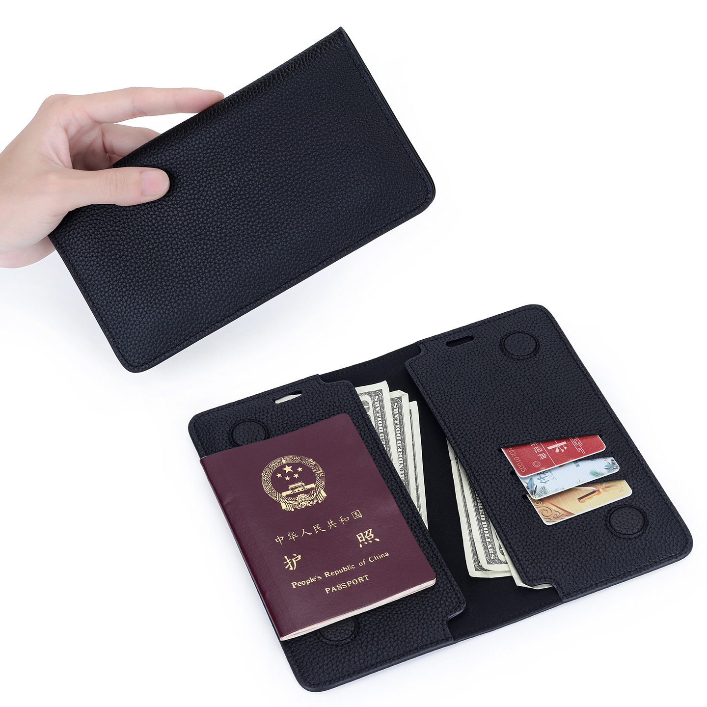 Slim Minimalist Passport Walle - Bifold Leather Wallet review and price