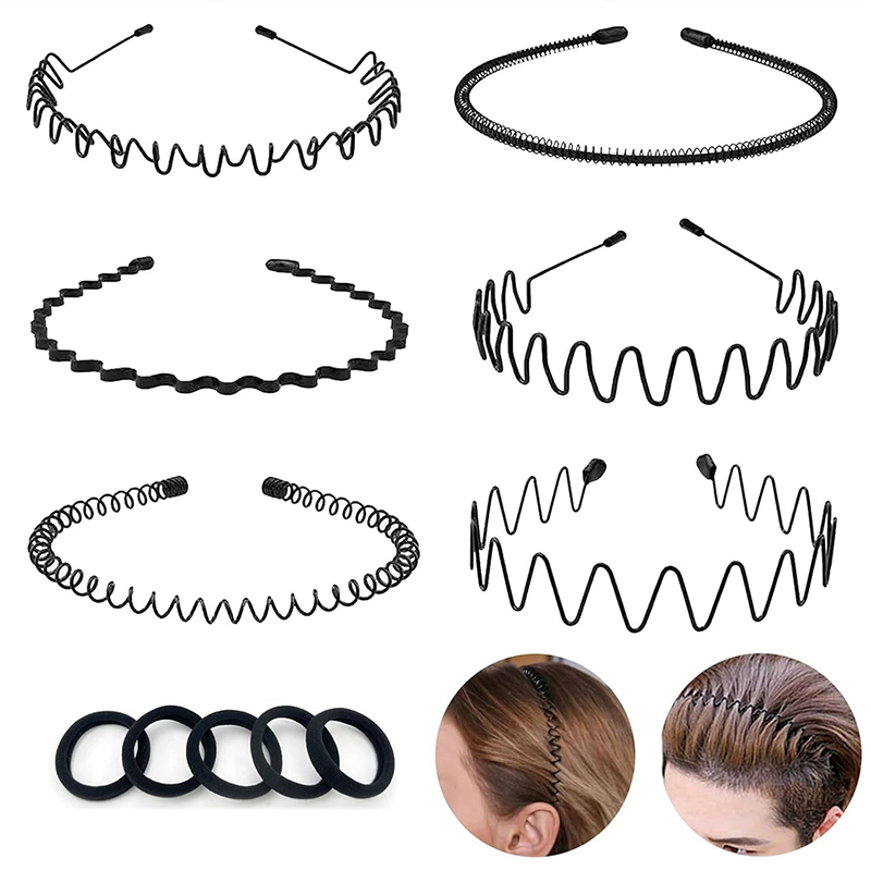 Unisex Metal Wavy Spring Hair  - Men Accessories Earrings review and price