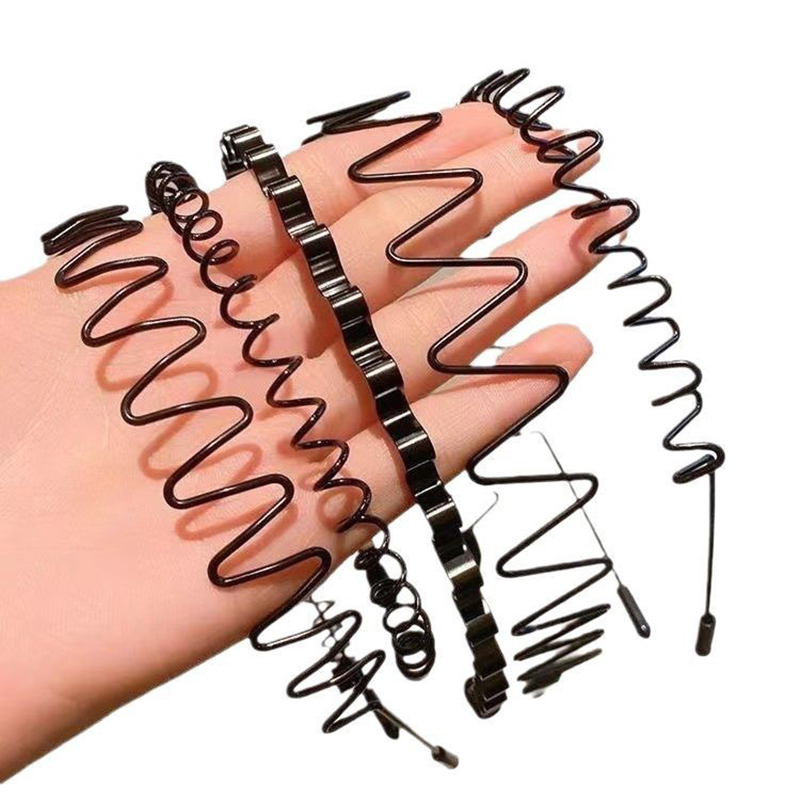 Unisex Metal Wavy Spring Hair  - Men Accessories Earrings review and price