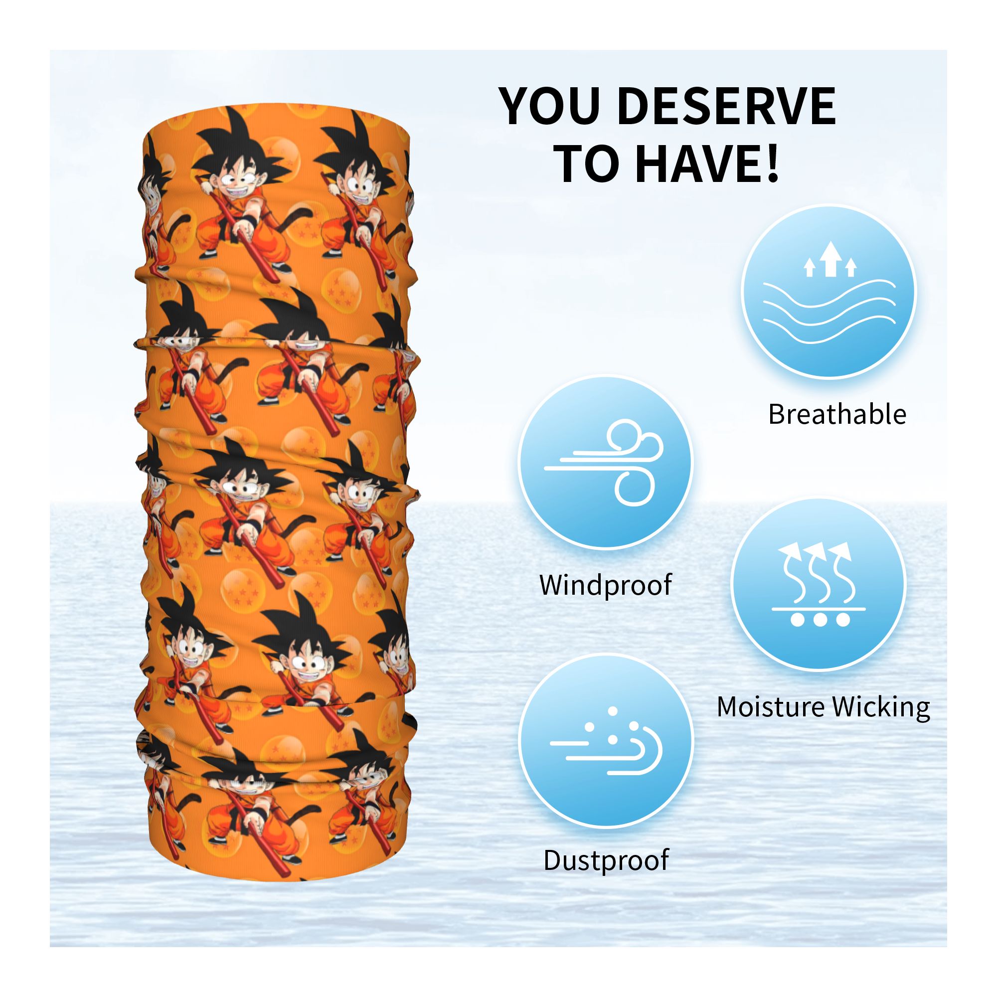 Custom Goku Anime Bandana Neck - Men Accessories For Neck review and price