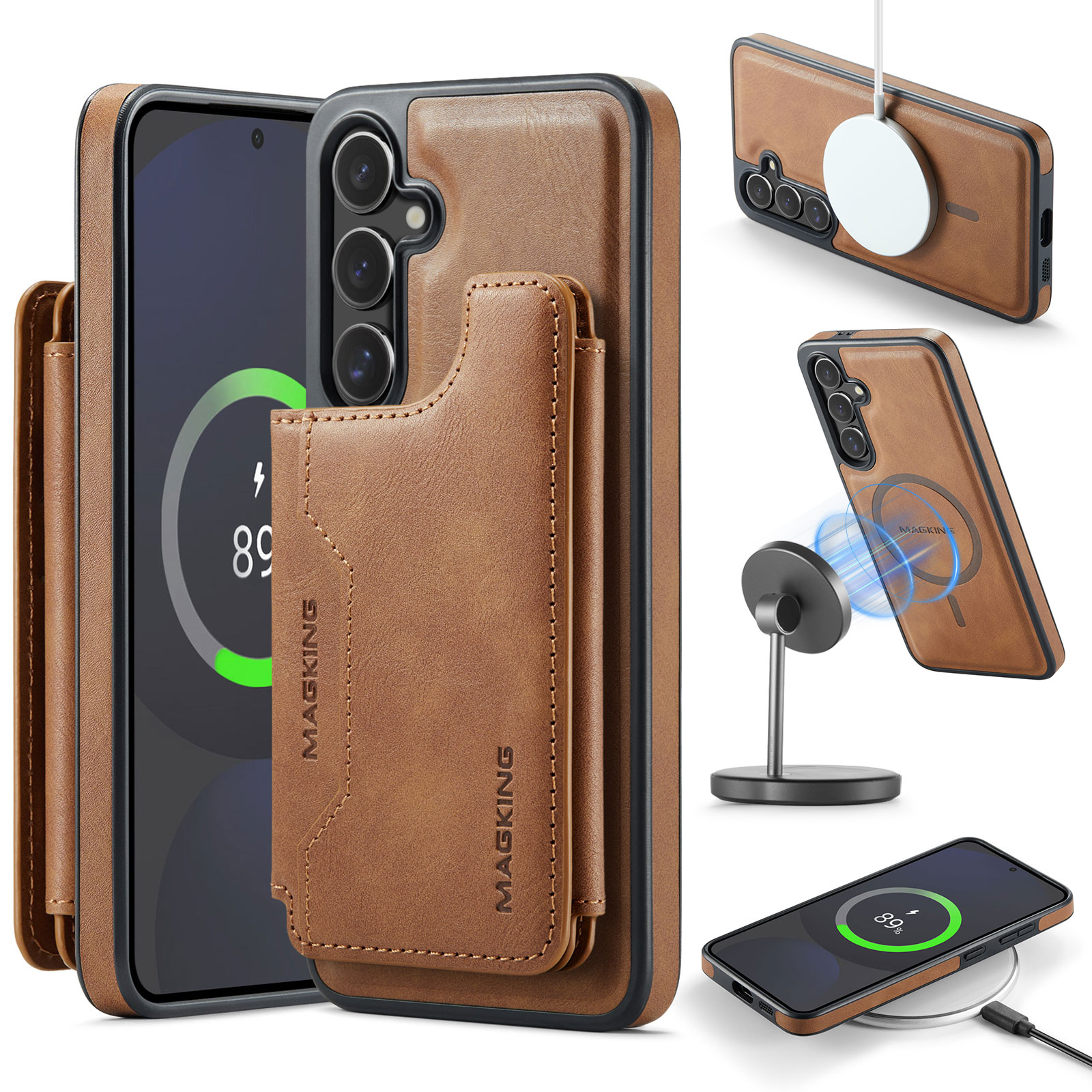 2 in 1 Detachable Card Holder  - Bifold Leather Wallet review and price