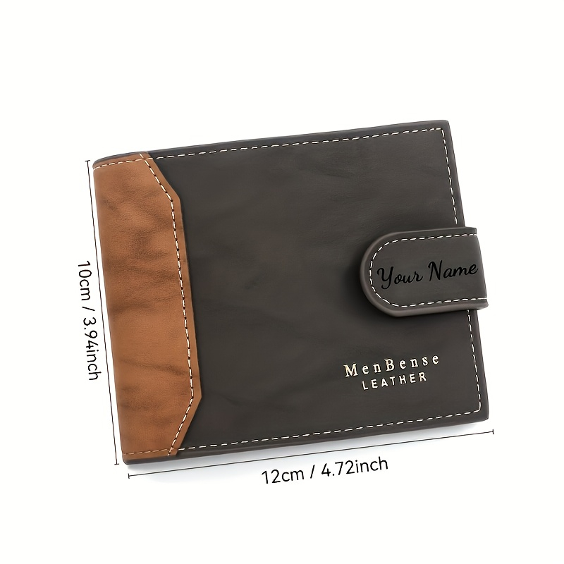 Custom Name Fashion Frosted Le - Bifold Leather Wallet review and price