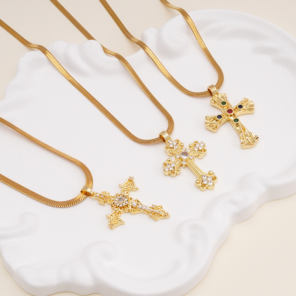 Vintage Vine Cross Pendant Nec - Men Accessories Photos review and price