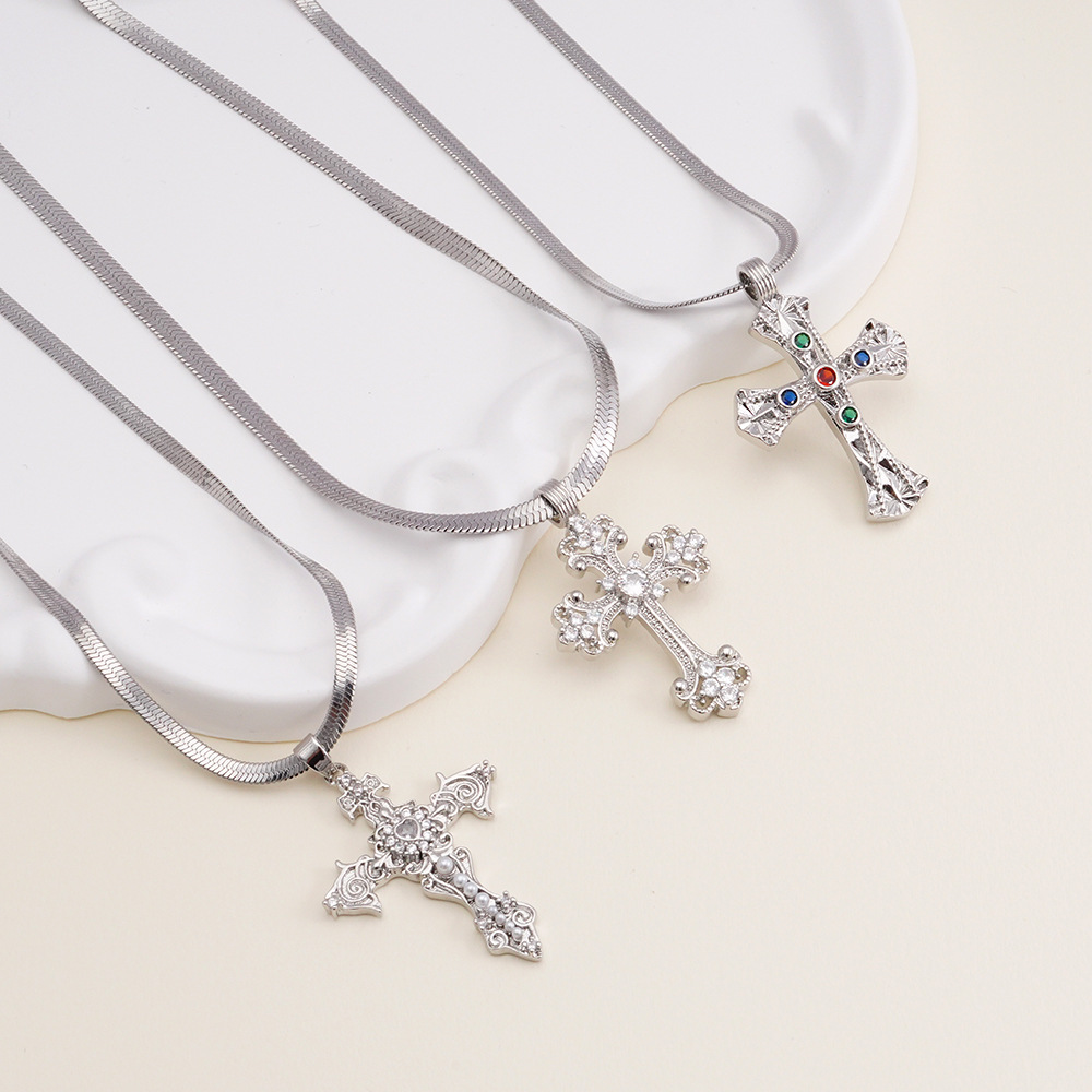 Vintage Vine Cross Pendant Nec - Men Accessories Photos review and price