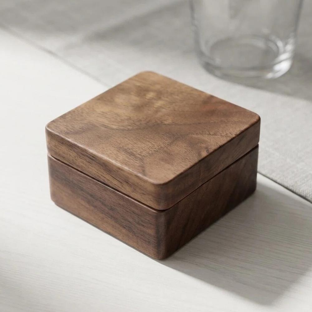 Walnut Cufflink Box Solid Wood - Men Accessories Gift Box review and price