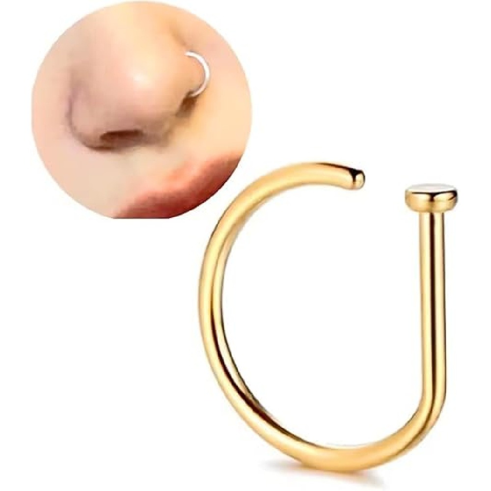 4 Pack Non Piercing D-Shaped N - Men Accessories Earrings review and price