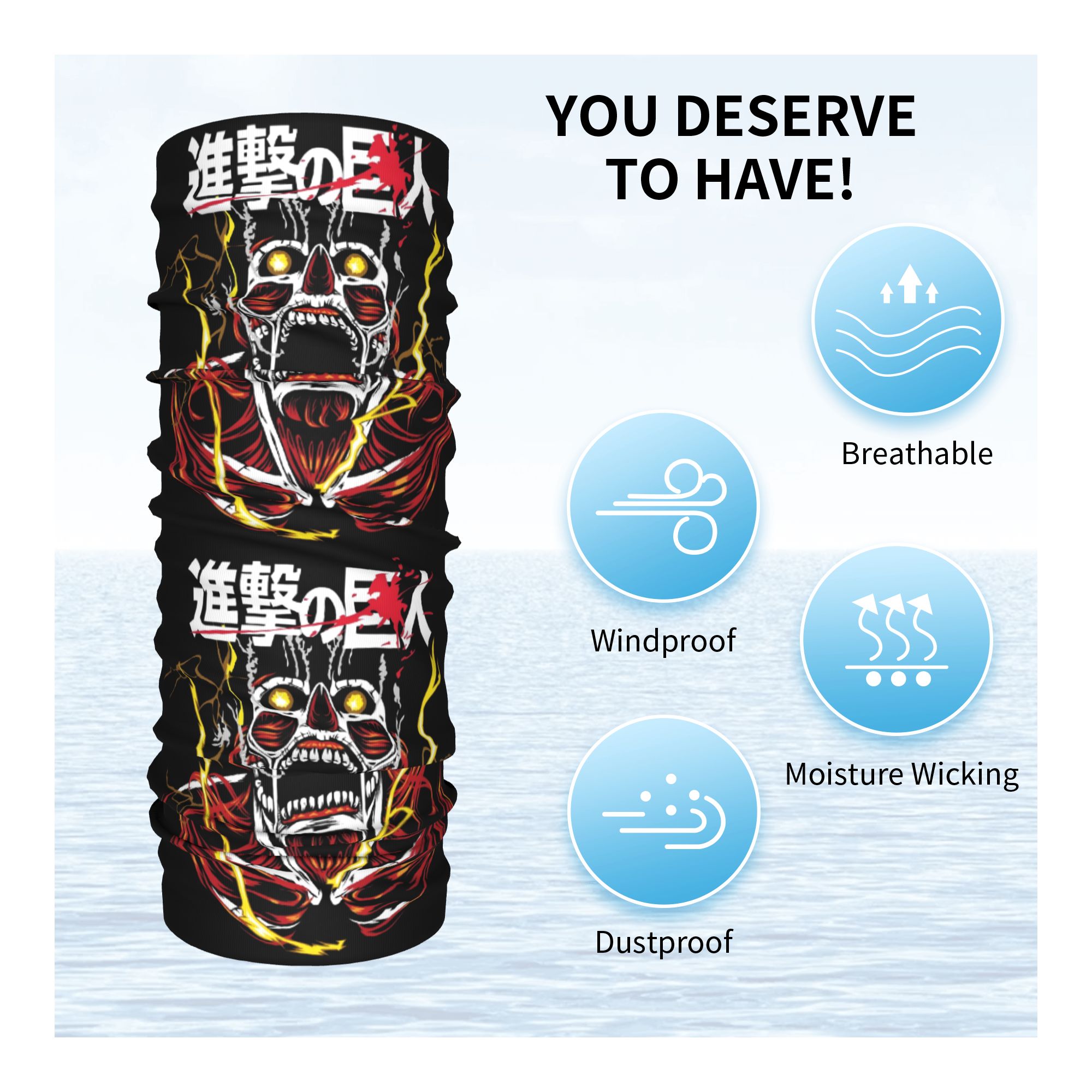 Skull Japane Manga Attack on T - Men Accessories For Neck review and price