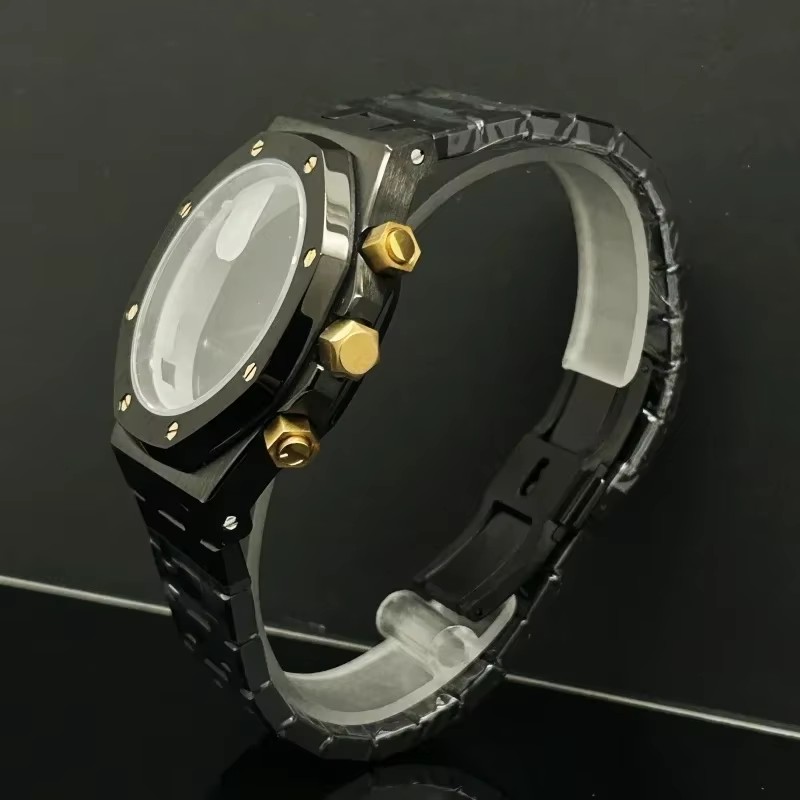 41mm Rose Gold Black Watch Men - Men Accessories Logo review and price