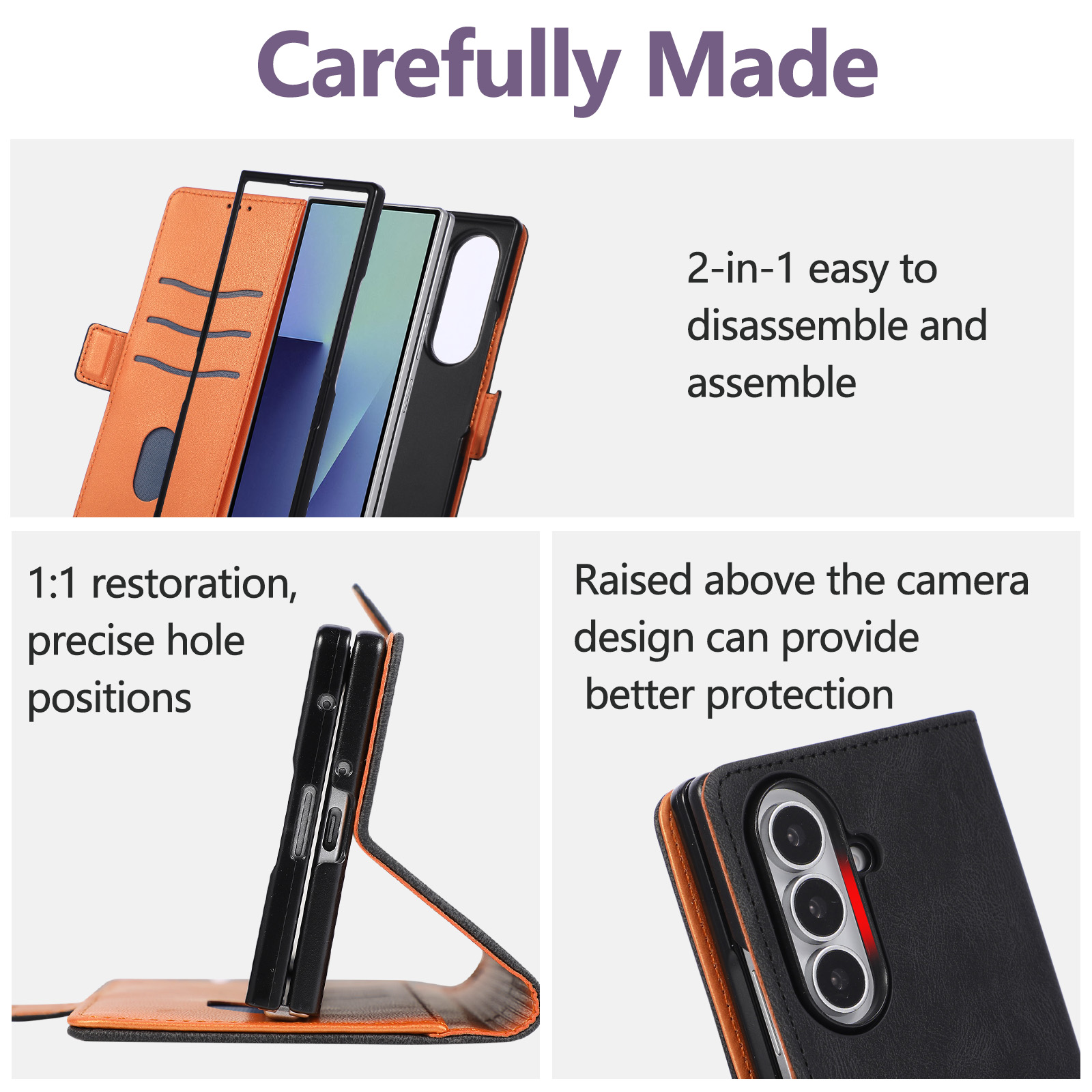 Flip Retro Leather Wallet Phon - Bifold Leather Wallet review and price
