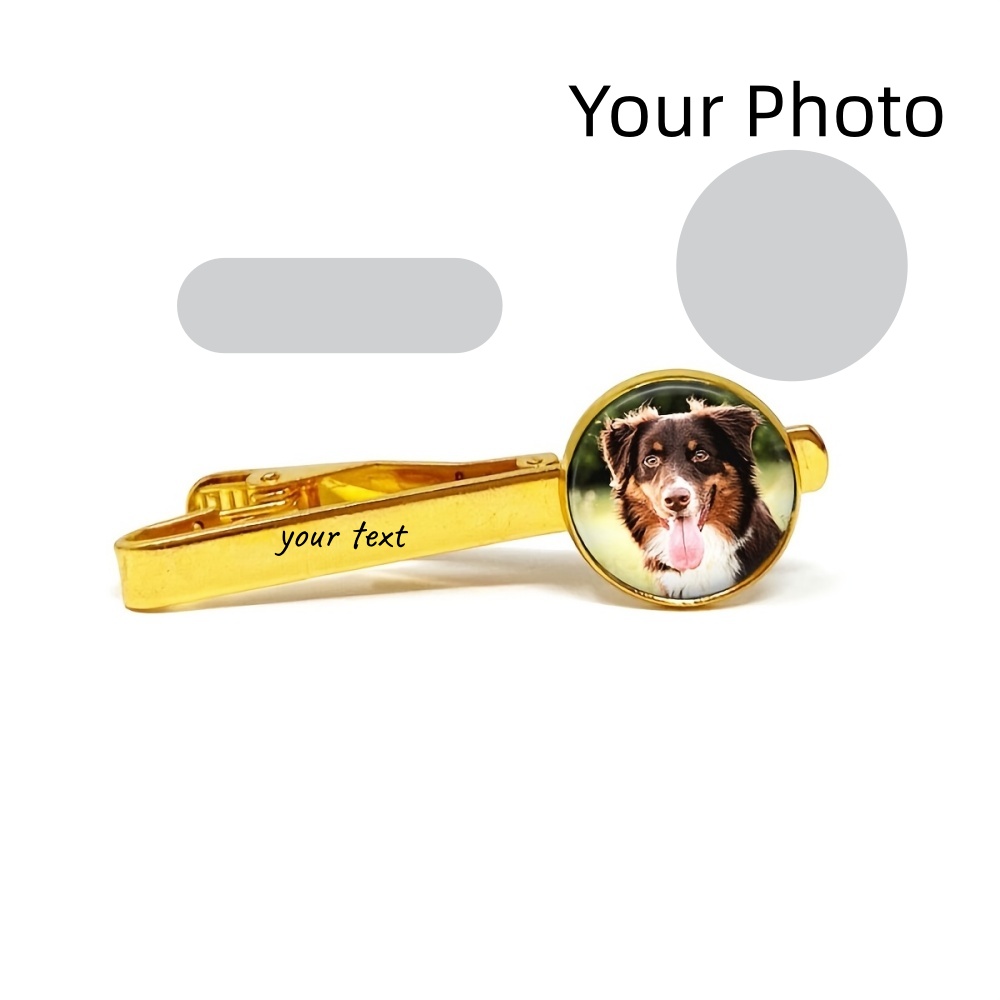 Custom Photo Engraved Text Tie - Men Accessories Photos review and price