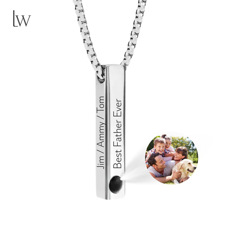 Custom Picture Name Necklace P - Men Accessories Gift Box review and price