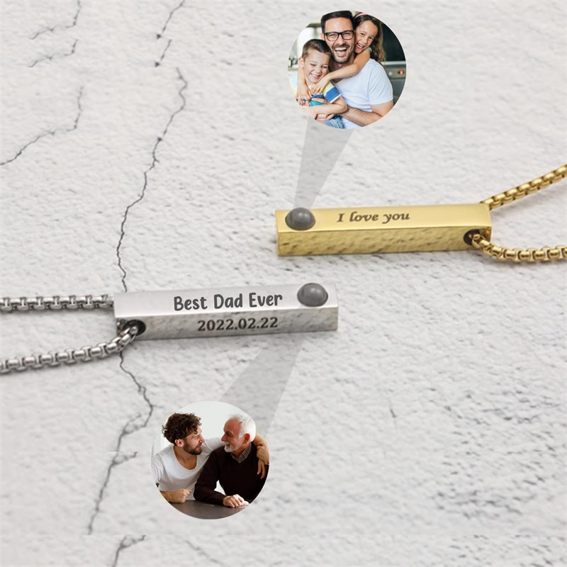Custom Picture Name Necklace P - Men Accessories Gift Box review and price