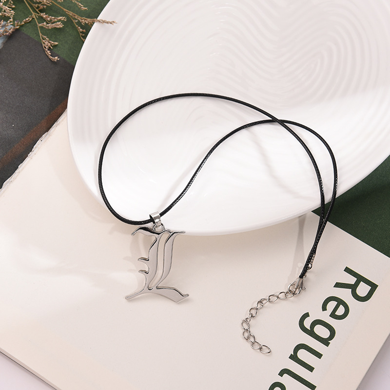 Anime Death Note L Logo Alloy  - Men Accessories Logo review and price