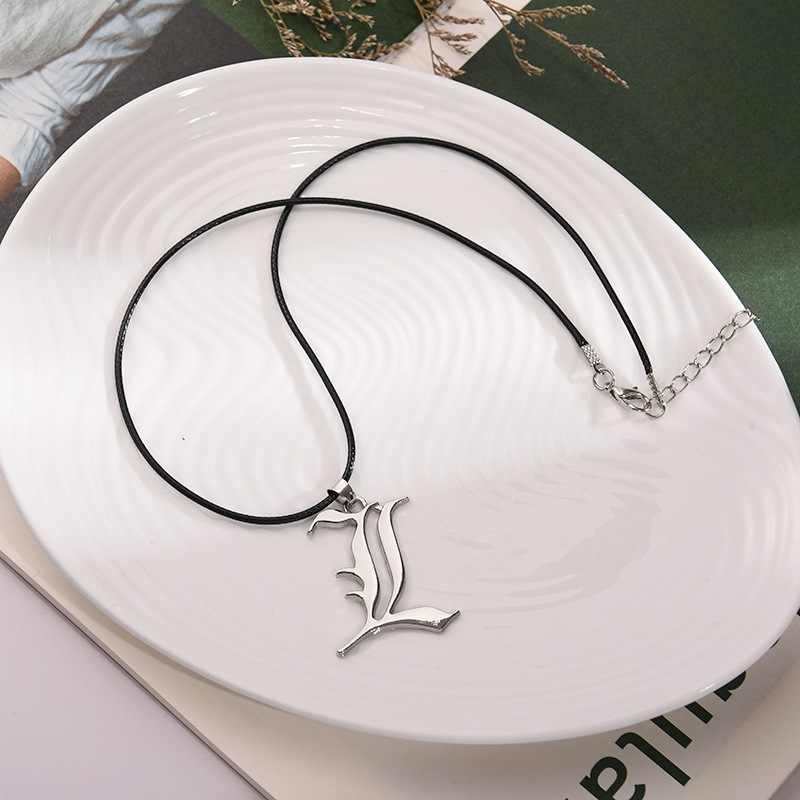 Anime Death Note L Logo Alloy  - Men Accessories Logo review and price
