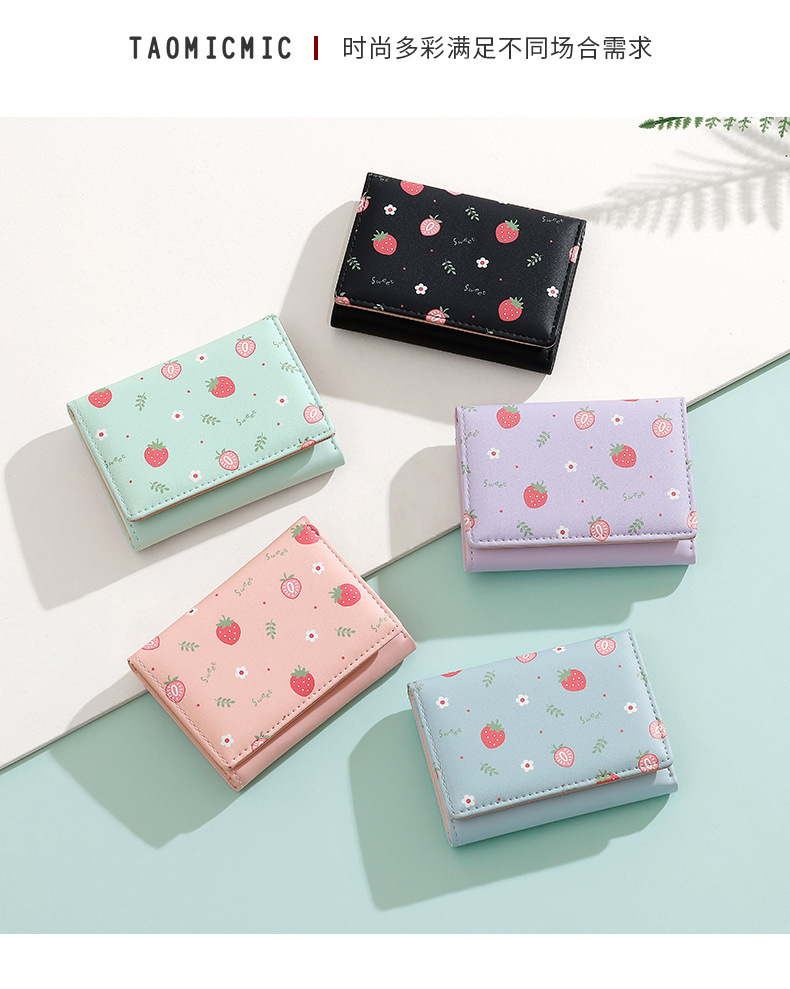 Cute Three-Fold Ladies Wallet  - Bifold Leather Wallet review and price